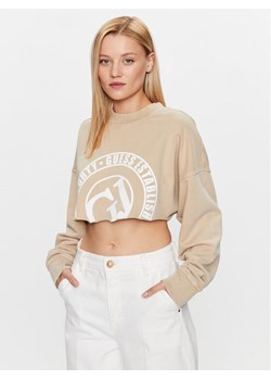 Guess Bluza V3YQ13 K68I0 Beżowy Regular Fit ze sklepu MODIVO w kategorii Bluzy damskie - zdjęcie 181193594