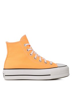 Converse Trampki Chuck Taylor All Star Lift Hi A03052C Pomarańczowy ze sklepu MODIVO w kategorii Trampki damskie - zdjęcie 181193750