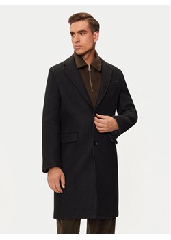 AMI PARIS Płaszcz wełniany HCO010.WV0049 Czarny Regular Fit ze sklepu MODIVO w kategorii Płaszcze męskie - zdjęcie 181193751