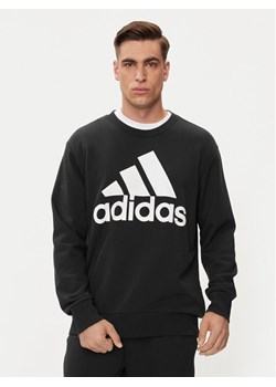 adidas Bluza Essentials French Terry Big Logo Sweatshirt IC9324 Czarny Regular Fit ze sklepu MODIVO w kategorii Bluzy męskie - zdjęcie 181193972