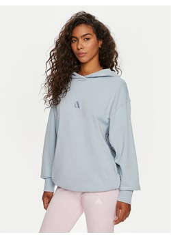 adidas Bluza ALL SZN French Terry IY6811 Błękitny Loose Fit - id: 0000303900021 - marki adidas - 181194042 adidas Bluza ALL SZN French Terry IY6811 Błękitny Loose Fit ze sklepu MODIVO w kategorii Bluzy damskie - zdjęcie 181194042