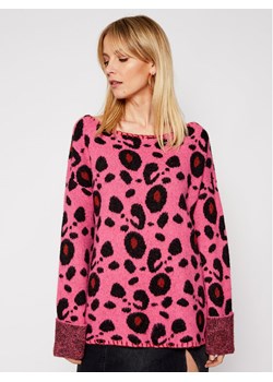 One Teaspoon Sweter Lepopard 23611 Różowy Regular Fit ze sklepu MODIVO w kategorii Swetry damskie - zdjęcie 181194883