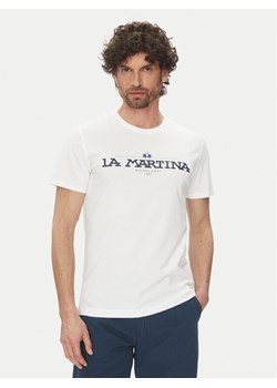 La Martina T-Shirt Aguer MAR304 JS206 Biały Regular Fit ze sklepu MODIVO w kategorii T-shirty męskie - zdjęcie 181194892