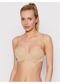 Calvin Klein Underwear Biustonosz push-up 0000F2660E Beżowy ze sklepu MODIVO w kategorii Biustonosze - zdjęcie 181194910