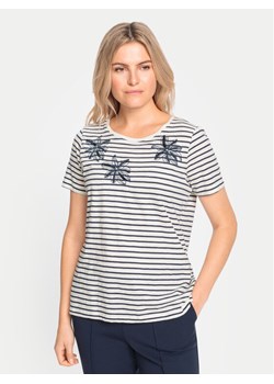 Olsen T-Shirt 11105068 Écru Regular Fit ze sklepu MODIVO w kategorii Bluzki damskie - zdjęcie 181195074