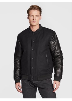 Sisley Kurtka bomber 28GCSN012 Czarny Regular Fit ze sklepu MODIVO w kategorii Kurtki męskie - zdjęcie 181195120
