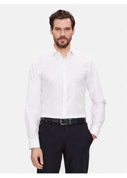 Calvin Klein Koszula K10K108426 Biały Slim Fit ze sklepu MODIVO w kategorii Koszule męskie - zdjęcie 181195143