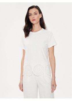 Sisley T-Shirt 3F1QL105I Écru Regular Fit ze sklepu MODIVO w kategorii Bluzki damskie - zdjęcie 181195211