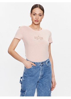 Alpha Industries T-Shirt Crystal 136063 Różowy Regular Fit ze sklepu MODIVO w kategorii Bluzki damskie - zdjęcie 181195353