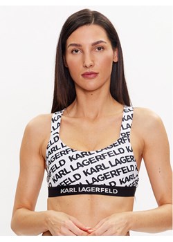 KARL LAGERFELD Góra od bikini 230W2213 Biały ze sklepu MODIVO w kategorii Stroje kąpielowe - zdjęcie 181195363