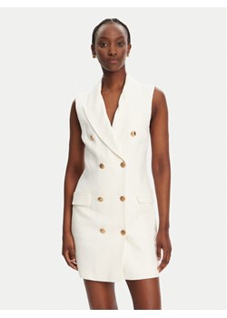 Elisabetta Franchi Sukienka koszulowa AB85352E2 360 Biały Regular Fit - id: 0000305007544 - marki Elisabetta Franchi - 181195514 Elisabetta Franchi Sukienka koszulowa AB85352E2 360 Biały Regular Fit ze sklepu MODIVO w kategorii Sukienki - zdjęcie 181195514