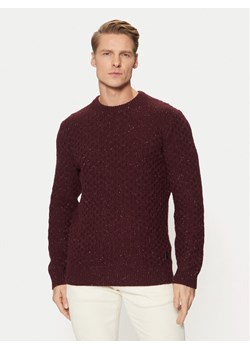 Tom Tailor Sweter 1044537 Bordowy Regular Fit ze sklepu MODIVO w kategorii Swetry męskie - zdjęcie 181195524