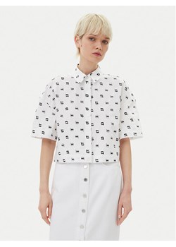 KARL LAGERFELD Koszula A2W11033 Biały Relaxed Fit ze sklepu MODIVO w kategorii Koszule damskie - zdjęcie 181195650