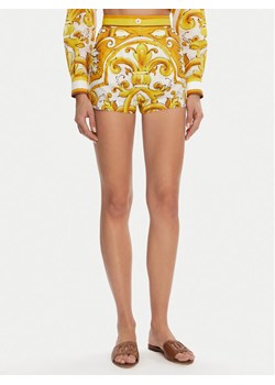 Dolce&Gabbana Szorty materiałowe FTBVIT FI5JV Żółty Regular Fit ze sklepu MODIVO w kategorii Szorty - zdjęcie 181195791