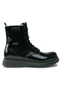 Tommy Hilfiger Trapery T4A5-33032-1237 S Czarny ze sklepu MODIVO w kategorii Buty zimowe dziecięce - zdjęcie 181195820