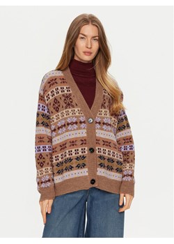 Weekend Max Mara Kardigan Eccelso 2425346062 Brązowy Relaxed Fit ze sklepu MODIVO w kategorii Swetry damskie - zdjęcie 181195974