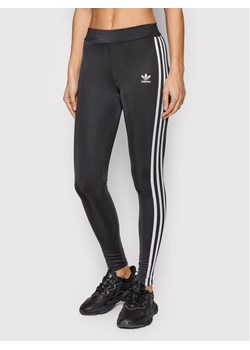 adidas Legginsy adicolor Classics HF7536 Czarny Slim Fit ze sklepu MODIVO w kategorii Spodnie damskie - zdjęcie 181195992