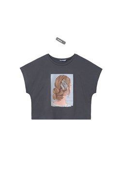 Mayoral T-Shirt 6021 Szary Relaxed Fit ze sklepu MODIVO w kategorii Bluzki dziewczęce - zdjęcie 181196031