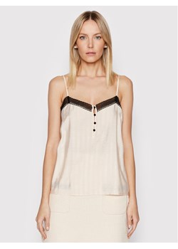 Sisley Top 5YTLLH003 Beżowy Relaxed Fit ze sklepu MODIVO w kategorii Bluzki damskie - zdjęcie 181196040