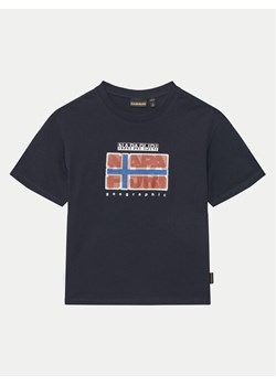 Napapijri T-Shirt S-Sella NP0A4IGX M Granatowy Regular Fit ze sklepu MODIVO w kategorii T-shirty chłopięce - zdjęcie 181196094