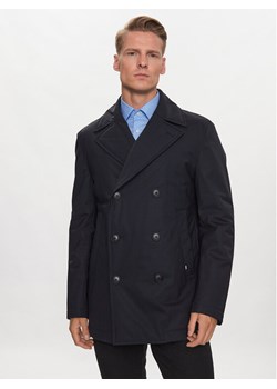 Boss Płaszcz P-Hyde-Peacoat-233 50498100 Granatowy Slim Fit ze sklepu MODIVO w kategorii Płaszcze męskie - zdjęcie 181196123