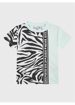 Guess T-Shirt K3RI24 K6YW3 Zielony Regular Fit ze sklepu MODIVO w kategorii Koszulki niemowlęce - zdjęcie 181196154