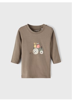 NAME IT Bluzka 13206871 Brązowy Regular Fit ze sklepu MODIVO w kategorii Kaftaniki i bluzki - zdjęcie 181196290