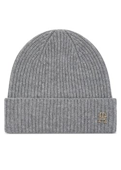 Tommy Hilfiger Czapka Cashmere Chic Beanie AW0AW15321 Szary ze sklepu MODIVO w kategorii Czapki zimowe damskie - zdjęcie 181196412