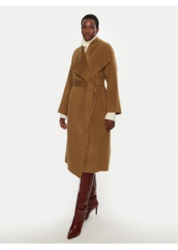 IVY OAK Płaszcz wełniany Carrie Rose IO111048 Brązowy Loose Fit ze sklepu MODIVO w kategorii Płaszcze damskie - zdjęcie 181196480