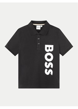 Boss Polo J50703 S Czarny Regular Fit ze sklepu MODIVO w kategorii T-shirty chłopięce - zdjęcie 181196493