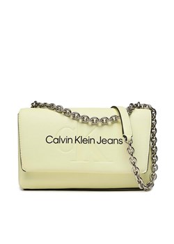 Calvin Klein Jeans Torebka Sculpted Ew Flap Conv25 Mono K60K607198 Żółty ze sklepu MODIVO w kategorii Kopertówki - zdjęcie 181196531