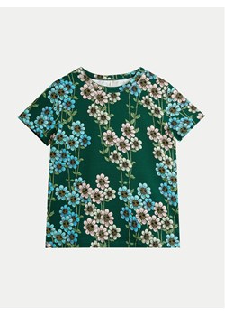 Mini Rodini T-Shirt Daisys 2472013575 Zielony Regular Fit ze sklepu MODIVO w kategorii Bluzki dziewczęce - zdjęcie 181196592