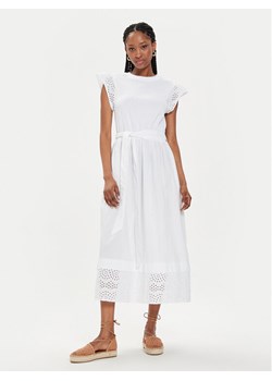 United Colors Of Benetton Sukienka letnia 49HSDV095 Biały Regular Fit ze sklepu MODIVO w kategorii Sukienki - zdjęcie 181196651