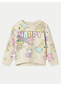 NAME IT Bluza Fira Peppa 13240631 Beżowy Regular Fit ze sklepu MODIVO w kategorii Bluzy dziewczęce - zdjęcie 181197101