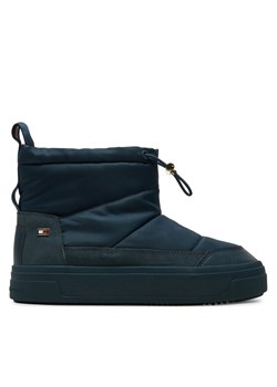 Tommy Hilfiger Śniegowce Flag Nylon Mini Snowboot FW0FW08334 Granatowy ze sklepu MODIVO w kategorii Śniegowce damskie - zdjęcie 181197114