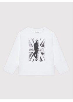 Pepe Jeans Bluzka Brenda PG502918 Biały Regular Fit ze sklepu MODIVO w kategorii T-shirty chłopięce - zdjęcie 181197212