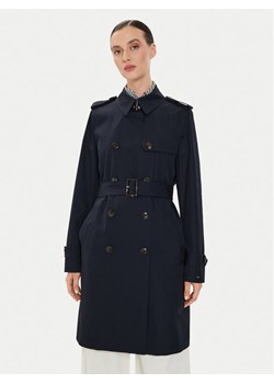 Tommy Hilfiger Trencz WW0WW42133 Granatowy Slim Fit ze sklepu MODIVO w kategorii Płaszcze damskie - zdjęcie 181197230