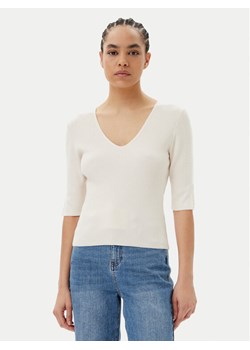 Morgan Sweter 251-MCHAMPI Beżowy Slim Fit ze sklepu MODIVO w kategorii Swetry damskie - zdjęcie 181197264