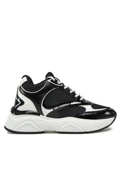 KARL LAGERFELD Sneakersy Komet Wedge KL65724A Czarny ze sklepu MODIVO w kategorii Buty sportowe damskie - zdjęcie 181197413