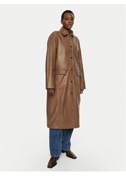 Herskind Płaszcz przejściowy Halston 5470175 Brązowy Loose Fit ze sklepu MODIVO w kategorii Płaszcze damskie - zdjęcie 181197493