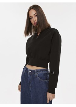 Calvin Klein Jeans Sweter J20J221967 Czarny Regular Fit ze sklepu MODIVO w kategorii Swetry damskie - zdjęcie 181197521