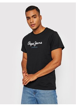 Pepe Jeans T-Shirt Eggo PM508208 Czarny Regular Fit ze sklepu MODIVO w kategorii T-shirty męskie - zdjęcie 181197630