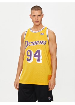 DC Tank top Showtime Jersey ADYKT03229 Żółty Regular Fit ze sklepu MODIVO w kategorii T-shirty męskie - zdjęcie 181197664