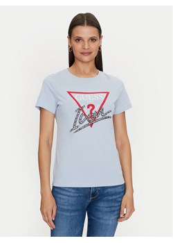 Guess T-Shirt Icon W4YI32 I3Z14 Niebieski Regular Fit ze sklepu MODIVO w kategorii Bluzki damskie - zdjęcie 181197712