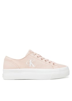 Calvin Klein Jeans Sneakersy Vulc Flatform Low Cv Mg YW0YW01763 Pomarańczowy ze sklepu MODIVO w kategorii Buty sportowe damskie - zdjęcie 181197773