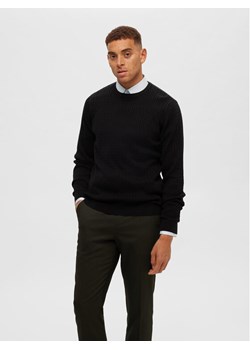 Selected Homme Sweter 16090606 Czarny Regular Fit ze sklepu MODIVO w kategorii Swetry męskie - zdjęcie 181197983