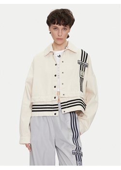 adidas Kurtka jeansowa Adibreak JD5617 Écru Regular Fit ze sklepu MODIVO w kategorii Kurtki damskie - zdjęcie 181198141