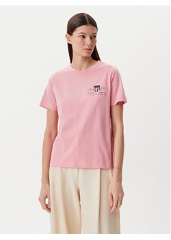 Gant T-Shirt Archive 4200277 Różowy Regular Fit ze sklepu MODIVO w kategorii Bluzki damskie - zdjęcie 181198231