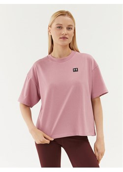 Under Armour T-Shirt Ua W Logo Lc Oversized Hw Ss 1379948 Różowy Loose Fit ze sklepu MODIVO w kategorii Bluzki damskie - zdjęcie 181198290