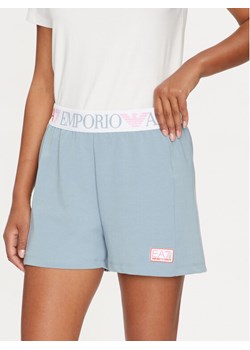 EA7 Emporio Armani Szorty sportowe 3DTS63 TJKWZ 1533 Niebieski Regular Fit ze sklepu MODIVO w kategorii Szorty - zdjęcie 181198460